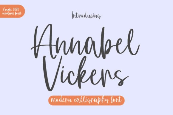 Annabel Vickers: A Timeless Script Font for Editorial Design