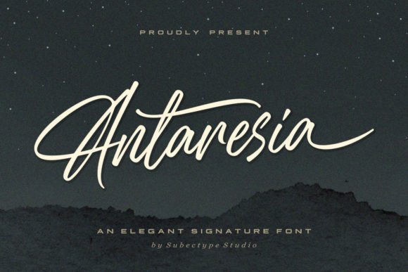 Antaresia: An Elegant Handwritten Typeface for Web Design