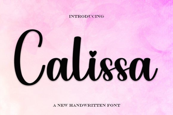 Calissa: The Elegant Handwritten Typeface for Modern Brands