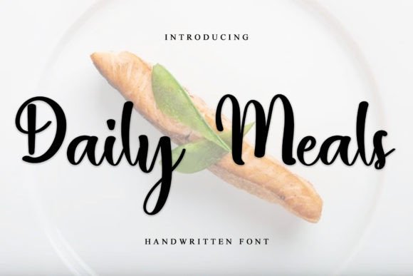 Daily Meals Font Review: A Handwritten Typeface for Elegant Brand Identity
