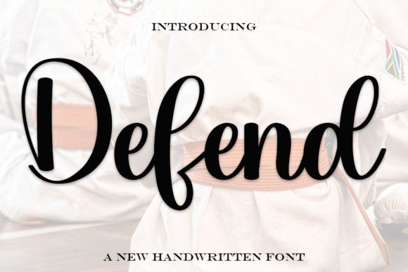 Defend: The Handwritten Typeface for Modern Editorial Design