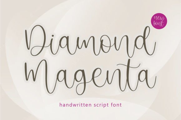 Diamond Magenta: A Handwritten Font for Elegant Brand Identity
