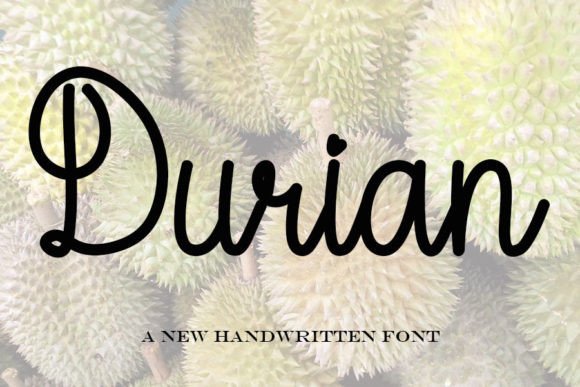 Durian: A Handwritten Typeface for Elegant Editorial Design