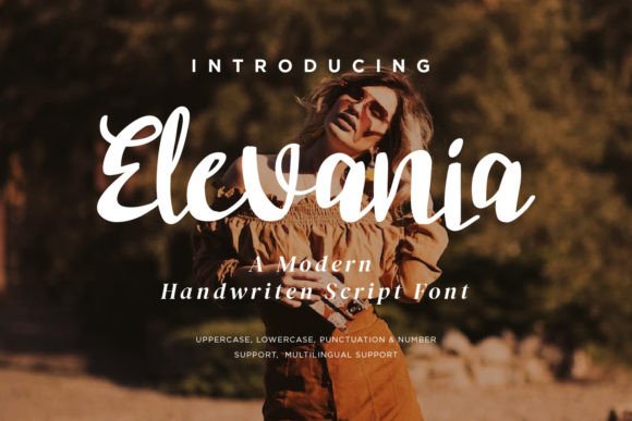 Elevania: The Graceful Script Typeface for Handmade Branding