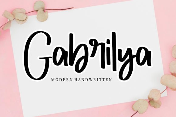 Gabrilya: Elevating Digital Brand Identity With Elegant Handwritten Typography