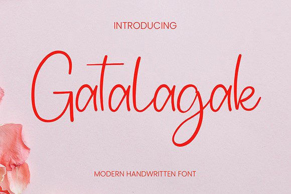 Gatalagak Typeface Review: Elevating Campaign Visuals with Elegant Script Design
