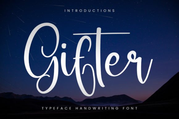 Gifter: A Delicate Script Font for Editorial Design