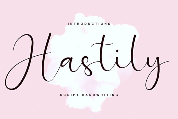 Hastily: The Premium Handwritten Typeface for Polished Branding