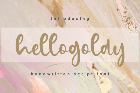 Hellogoldy: The Elegant Script Typeface for Handmade Branding