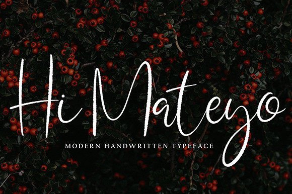 Hi Mateyo: The Handwritten Typeface for Elegant Brand Identities