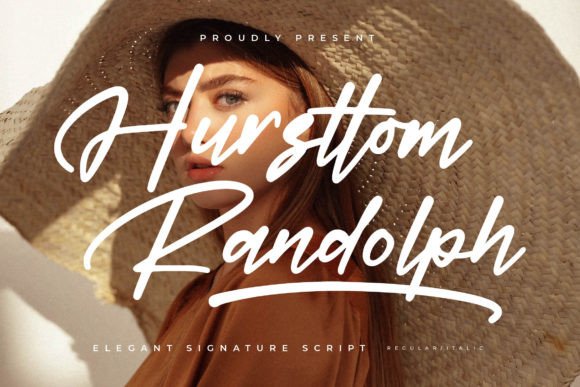 Hursttom Randolph: Elevating Editorial Design with Elegant Script Typography
