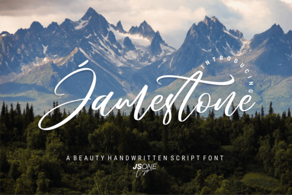 Jamestone: A Delicate Script Typeface for Elegant Branding