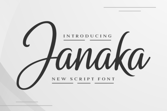 Janaka Typeface: A Refined Script for Editorial Design