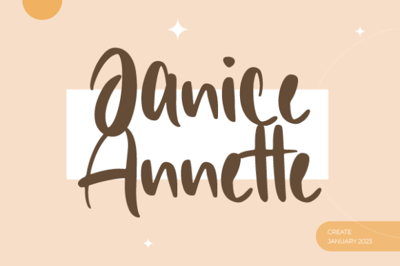 Janice Annette: A Handwritten Typeface for Editorial Elegance