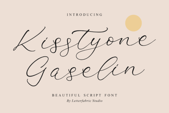 Kisstyone Gaselin Typeface Review for Handmade Brands