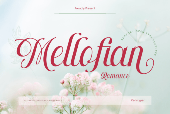Mellofian: A Romantic Script Font for Elegant Brand Identity