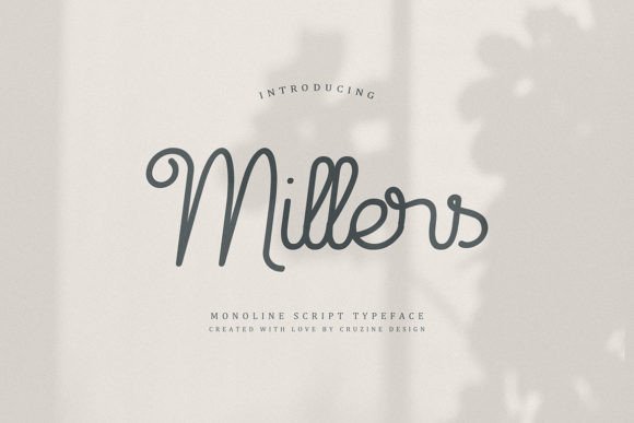 Millers Typeface: Elevating Campaign Clarity with Elegant Script Design