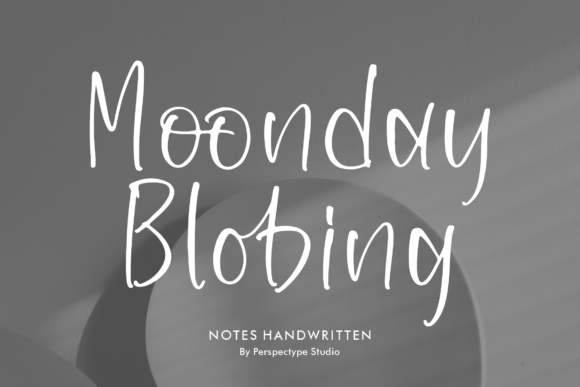 Moonday Blobing: The Elegant Handwritten Typeface for Polished Brand Identity