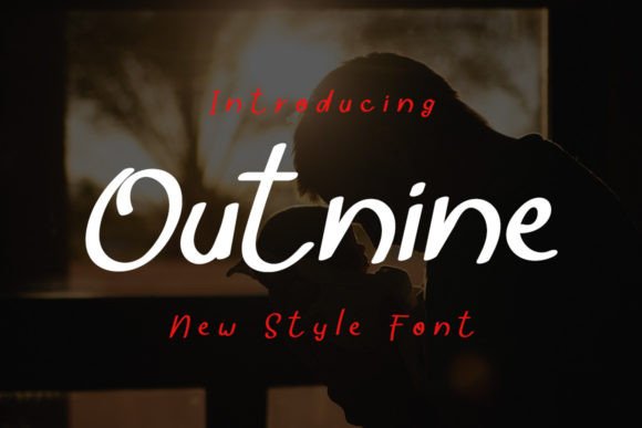 Outnine: A Sweet Script Typeface for Modern Editorial Design