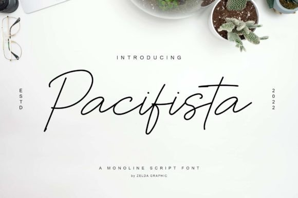 Pacifista: A Handwritten Typeface for Editorial Elegance