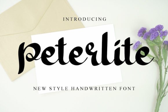 Peterlite: The Sweet Handwritten Typeface for Modern Editorial Design