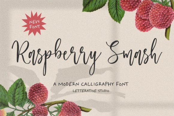 Raspberry Smash: The Perfect Handwritten Typeface for Your Shop
