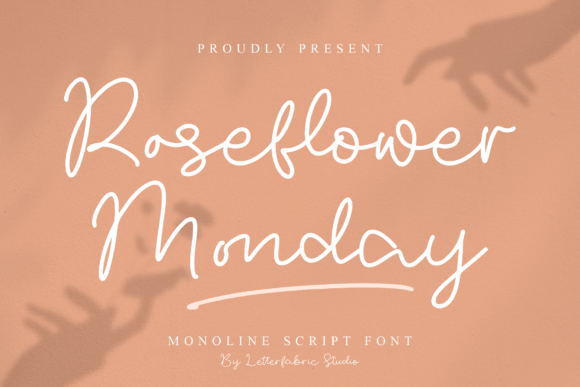 Roseflower Monday: The Elegant Script Typeface for Handmade Branding