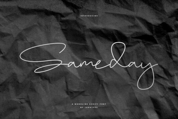 Sameday: The Elegant Handwritten Font for Your Craft Business