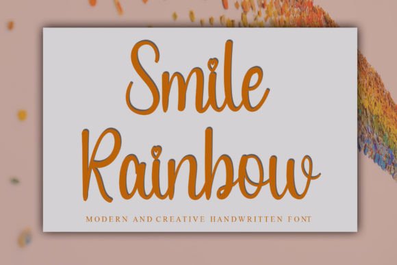 Smile Rainbow: A Handwritten Typeface for Modern Brand Identity