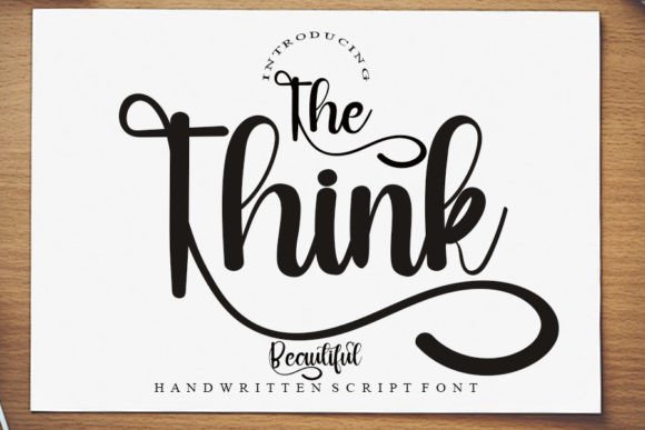 The Think: A Handwritten Typeface for Timeless Brand Identity