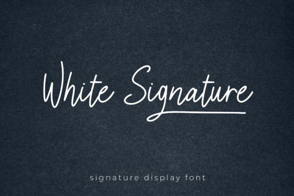 White Signature: Elevating Editorial Design with Handwritten Elegance
